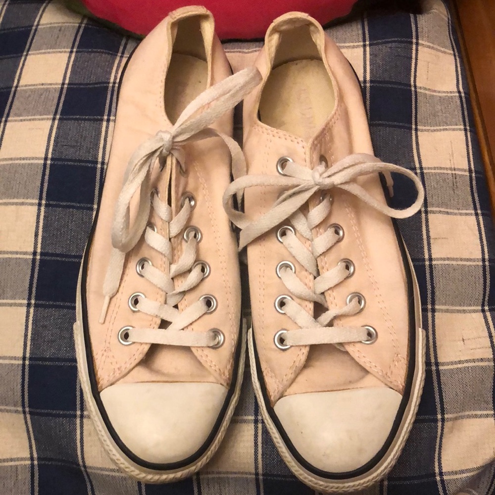 Very light pink converse all star sneakers